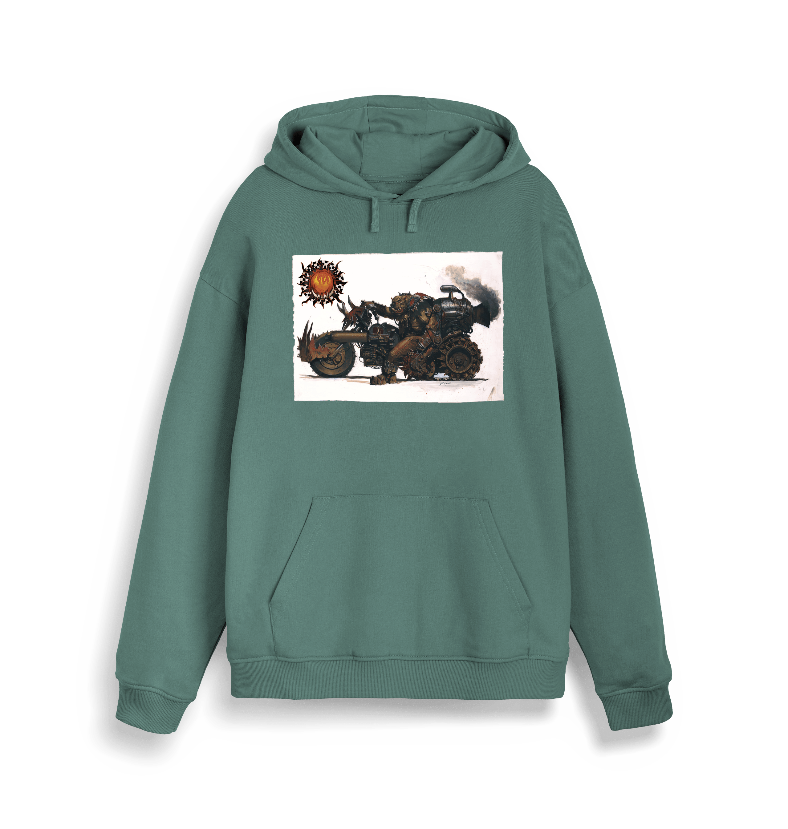 Green Bay Printed Sweater Front